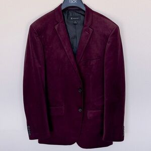 INC International Concepts Dark Red Blazer
